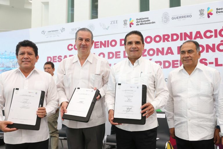 Firman Michoacán y Guerrero convenio para consolidar la ZEE de Lázaro Cárdenas – La Unión
